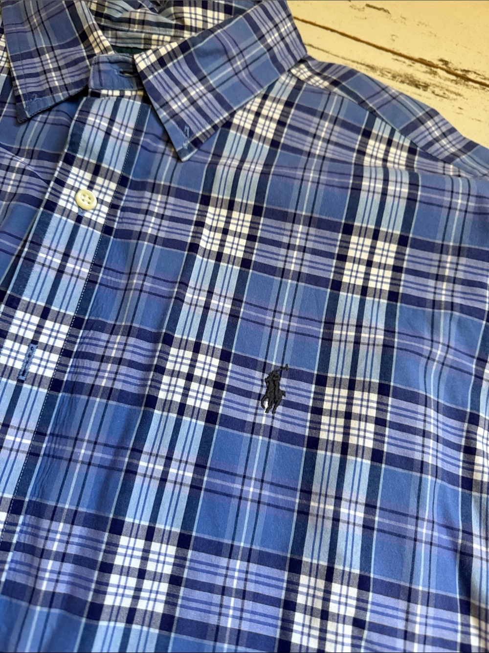 Men’s Ralph Lauren Polo plaid long sleeve button down